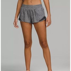 Lululemon Grey Hotty Hot LR shorts 2.5”